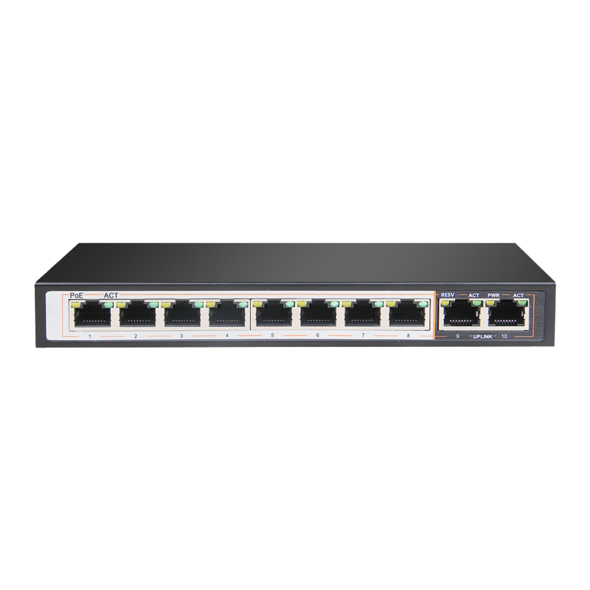 D-Link 8GE PoE+ 2GE Uplink 250m PoE Switch DGS-F1010P-SE